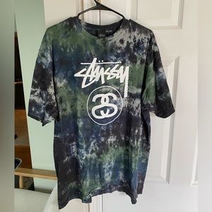 VINTAGE Y2K TIE DYE STUSSY BIG LOGO T-SHIRT